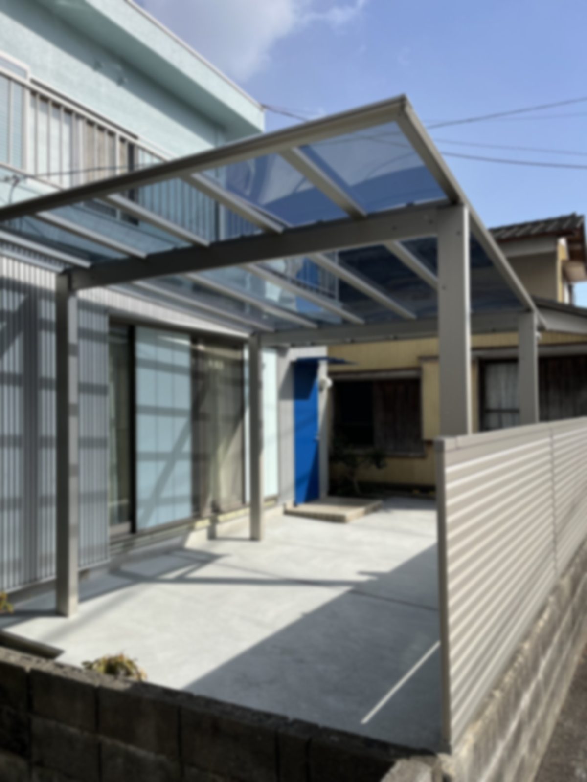 お庭の外構リフォームの作業後